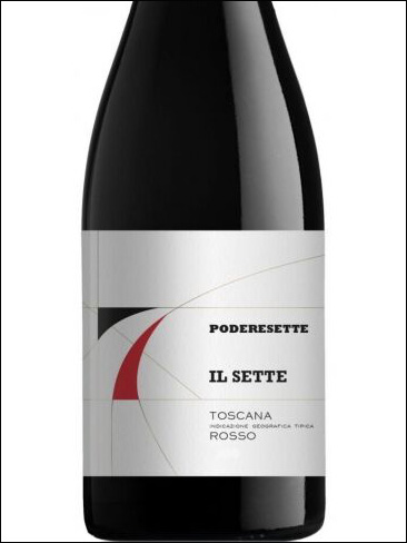 фото Podere 7 Sette Il Sette Toscana Rosso IGT Подере 7 Сетте Иль Сетте Тоскана Россо Италия вино красное