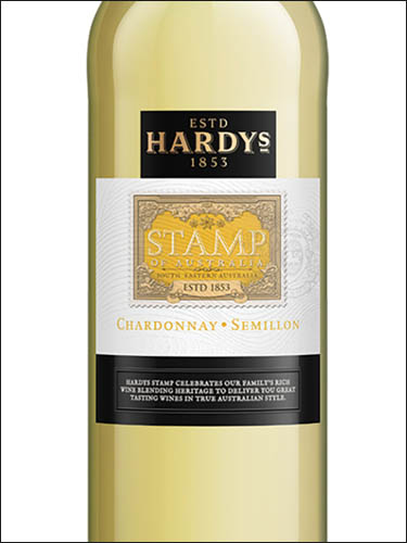 фото Hardys Stamp Chardonnay Semillon Хардис Стэмп Шардоне Семильон Австралия вино белое
