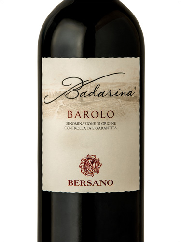 фото Bersano Barolo Badarina DOCG Берсано Бароло Бадарина Италия вино красное