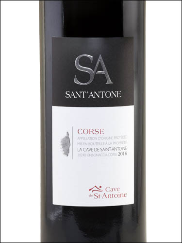 фото Sant'Antone Rouge Corse AOP Сант'Антоне Руж Корсика Франция вино красное