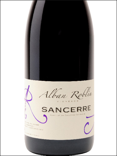фото Alban Roblin Sancerre Rouge AOC Альбан Роблан Сансер Руж Франция вино красное