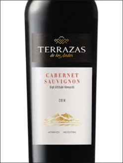 фото Terrazas de los Andes Cabernet Sauvignon Террасас де лос Андес Каберне Совиньон Аргентина вино красное