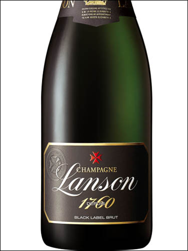 фото Champagne Lanson Black Label Brut Шампанское Лансон Блэк Лейбл Брют Франция вино белое