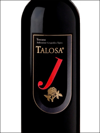 фото Talosa J Toscana Rosso IGT Талоза j Тоскана Россо Италия вино красное