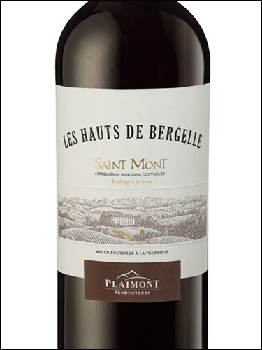 фото Les Hauts de Bergelle Rouge Saint-Mont AOP Ле О де Бержель Руж Сен-Мон Франция вино красное