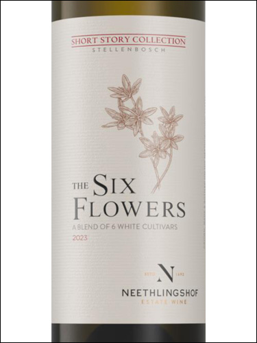 фото Neethlingshof Estate The Six Flowers White Blend Нитхлингсхоф Эстейт Сикс Флауэрс Уайт Бленд ЮАР вино белое