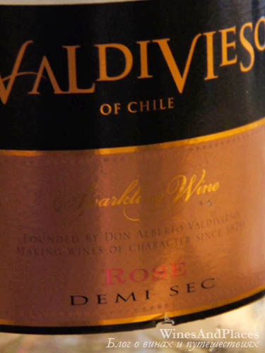 фото Valdivieso Rose Demi Sec Вальдивиесо Розе Деми Сек Чили вино розовое