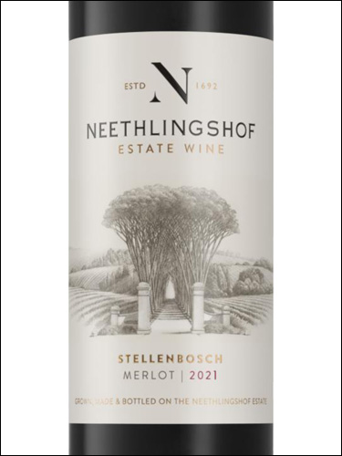 фото Neethlingshof Estate Merlot Нитхлингсхоф Эстейт Мерло ЮАР вино красное