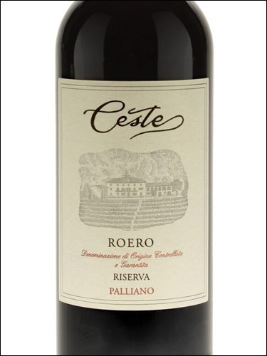 фото Ceste Palliano Roero Riserva DOCG Честе Паллиано Роэро Ризерва Италия вино красное