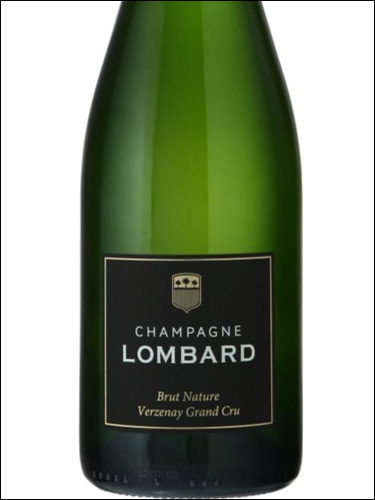 фото Champagne Lombard Verzenay Grand Cru Brut Nature Шампань Ломбар Верзене Гран Крю Брют Натюр Франция вино белое