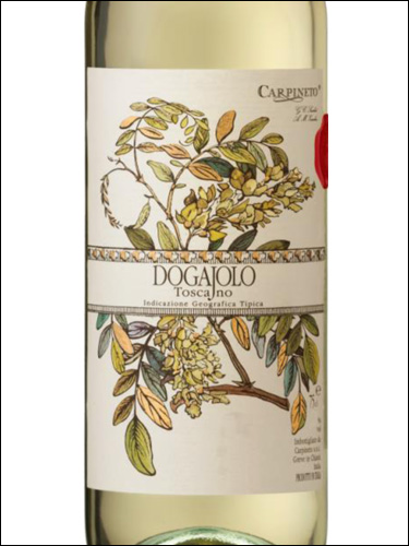 фото Carpineto Dogajolo Toscano Bianco IGT Карпинето Догайоло Тоскана Бьянко Италия вино белое