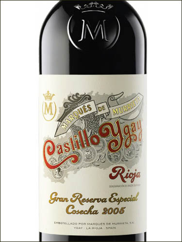 фото вино Marques de Murrieta Castillo Ygay Gran Reserva Especial Rioja DOCa 