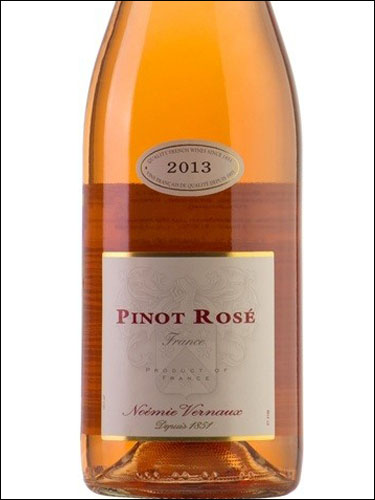 фото Noemie Vernaux Pinot Rose Ноэми Верно Пино Розе Франция вино розовое