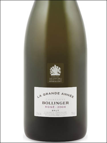 фото Champagne Bollinger La Grande Annee Rose Brut Шампанское Боланже Ла Гран Анне Розе Брют Франция вино розовое