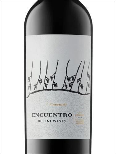 фото Rutini Wines Encuentro 7 Vineyards Рутини Вайнс Энкуэнтро 7 Виноградников Аргентина вино красное