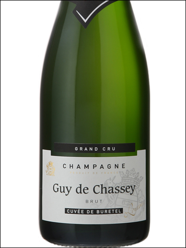 фото Champagne Guy de Chassey Cuvee de Buretel Louvois Grand Cru Brut Шампань Ги де Шассе Кюве де Бертель Лувуа Гран Крю Брют Франция вино белое