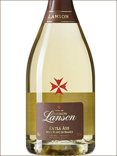 фото Champagne Lanson Extra Age Blanc de Blancs Brut Шампанское Лансон Экстра Эйдж Блан де Блан Брют Франция вино белое