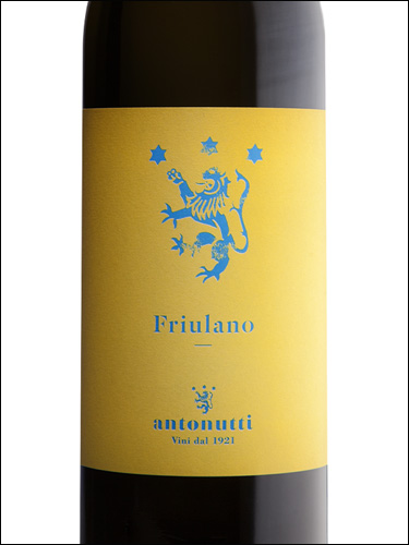 фото Antonutti Friulano Friuli DOC Антонутти Фриулано Фриули Италия вино белое