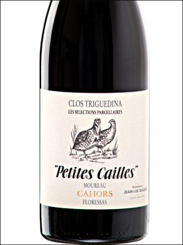 фото Clos Triguedina Petites Cailles Cahors AOC Кло Тригедина Птит Кай Каор Франция вино красное