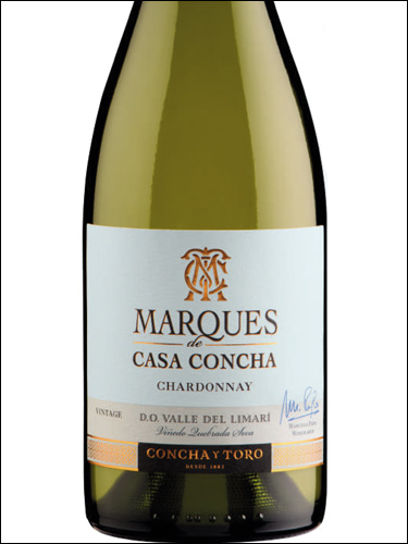 фото Marques de Casa Concha Chardonnay Limari DO Маркиз де Каса Конча Шардоне Долина Лимари Чили вино белое