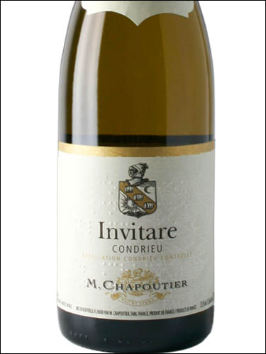 фото M. Chapoutier Invitare Condrieu AOC М. Шапутье Инвитаре Кондрие Франция вино белое