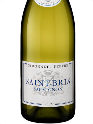 фото Simonnet-Febvre Saint-Bris Sauvignon Saint-Bris AOC Симонне-Февр Сен Бри Совиньон Франция вино белое