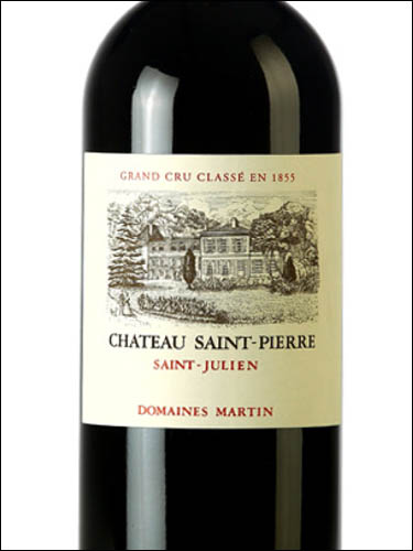 фото Chateau Saint-Pierre 4-eme Grand Cru Classe Saint-Julien AOC Шато Сен-Пьер Сен-Жюльен Франция вино красное