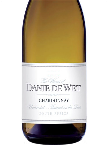 фото Danie de Wet Chardonnay Sur Lie Дани де Вет Шардоне сюр Ли ЮАР вино белое