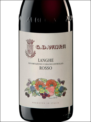 фото G.D. Vajra Langhe Rosso DOC Дж. Д. Вайра Ланге Россо  Италия вино красное