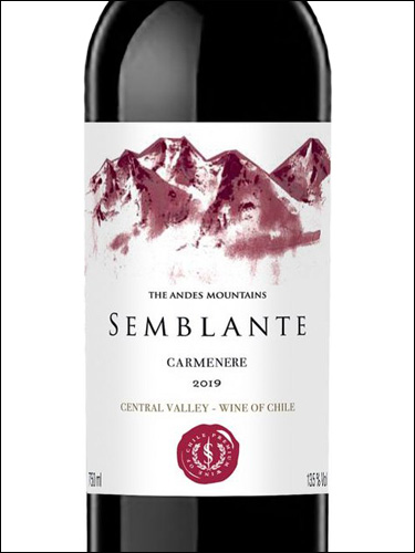 фото Siegel Semblante Carmenere Сигель Сембланте Карменер Чили вино красное