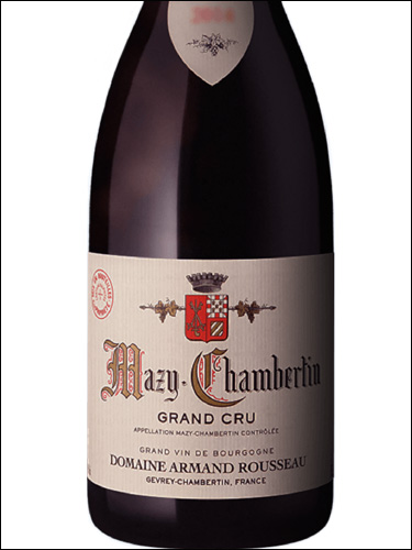 фото Domaine Armand Rousseau Mazy-Chambertin Grand Cru AOC Домен Арман Руссо Мази-Шамбертен Гран Крю Франция вино красное