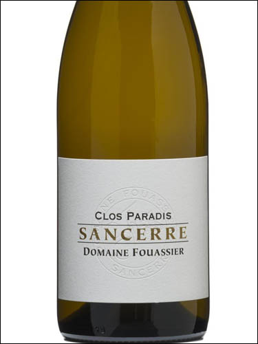 фото Domaine Fouassier Clos Paradis Sancerre AOC Домен Фуасье Кло Паради Сансер Франция вино белое