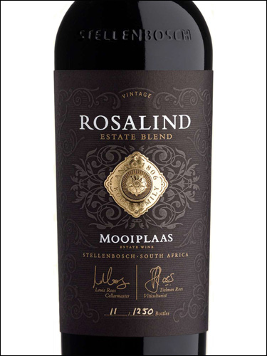 фото Mooiplaas Rosalind Estate Blend Моиплас Розалинд Эстейт Бленд ЮАР вино красное