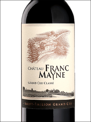 фото Chateau Franc Mayne Grand Cru Classe Saint-Emilion Grand Cru AOC Шато Фран Мен Сент-Эмильон Гран Крю Франция вино красное