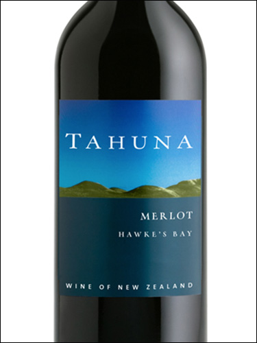 фото Tahuna Merlot Hawke’s Bay Тахуна Мерло Хокс-Бей Новая Зеландия вино красное