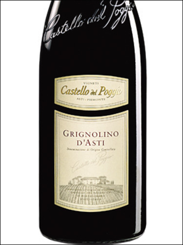 фото Castello del Poggio Grignolino d’Asti DOC Кастелло дель Поджио Гриньолино д'Асти Италия вино красное