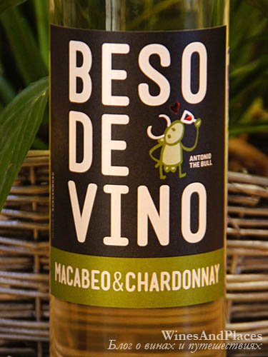 фото вино Beso de Vino Macabeo&Chardonnay Carinena DO 