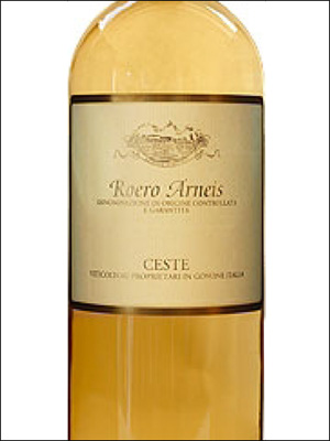 фото Ceste Roero Arneis DOCG Честе Роэро Арнеис Италия вино белое