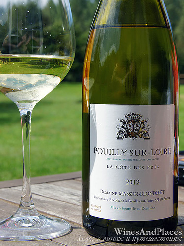 фото Domaine Masson-Blondelet La Cote des Pres AOC Pouilly-sur-Loire Домен Массон-Блонделе Ля Кот Де Прес Пуйи-сюр-Луар АОС Франция вино белое