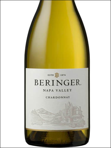 фото Beringer Chardonnay Napa Valley Беринджер Шардоне Напа Вэлли США вино белое