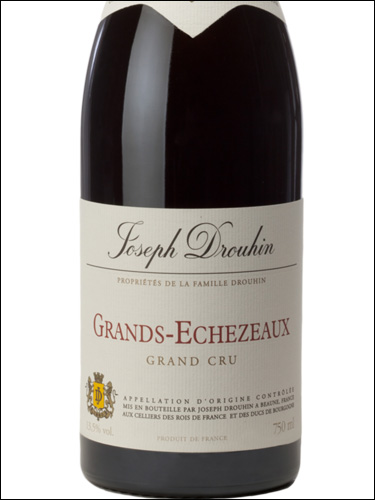 фото Joseph Drouhin Grands Echezeaux Grand Cru AOC Жозеф Друэн Гранд Эшезо Гран Крю Франция вино красное