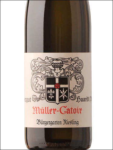 фото Muller-Catoir Riesling Burgergarten trocken Мюллер-Катойр Рислинг Бюргергартен трокен Германия вино белое