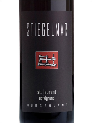 фото Stiegelmar Saint Laurent Apfelgrund Burgenland Штигельмар Санкт Лаурент Апфельгрунд Бургенланд Австрия вино красное