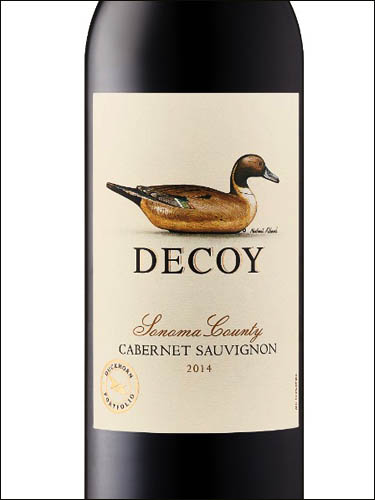 фото Decoy Cabernet Sauvignon Sonoma County Декой Каберне Совиньон Сонома Каунти США вино красное