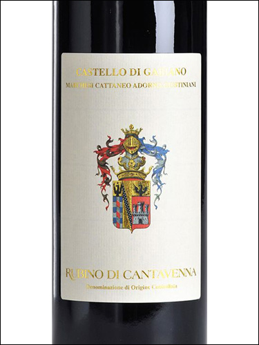 фото Castello di Gabiano Rubino di Cantavenna DOC Кастелло ди Габиано Рубино ди Кантавенна  Италия вино красное