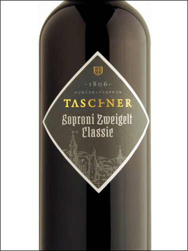 фото Taschner Soproni Zweigelt Classic voros szaraz Ташнер Шопрони Цвайгельт Классик вёрёш сараз Венгрия вино красное