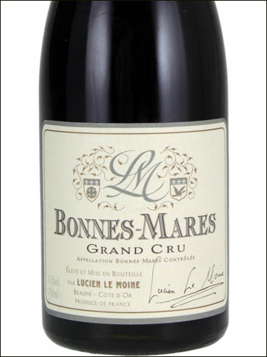 фото Lucien Le Moine Bonnes-Mares Grand Cru AOC Люсьен Ле Муан Бон-Мар Гран Крю Франция вино красное