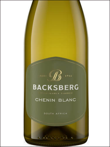 фото Backsberg Chenin Blanc Wellington/Paarl WO Баксберг Шенен Блан Веллингтон ЮАР вино белое