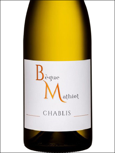 фото Domaine Begue Mathiot Chablis AOC Домен Бег Матьё Шабли Франция вино белое