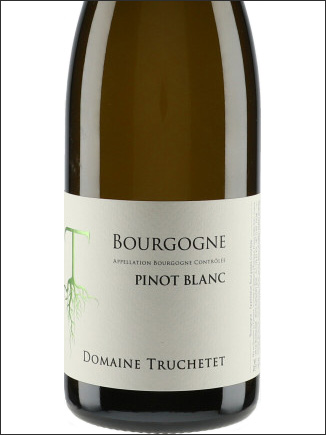 фото Domaine Truchetet Bourgogne Pinot Blanc AOC Домен Трюште Бургонь Пино Блан Франция вино белое